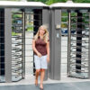 Security turnstiles at recreational centres